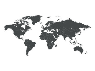 Fototapeta premium Illustration of a Colored map of world 