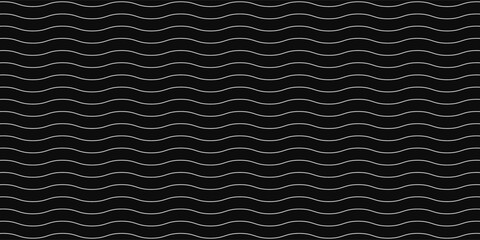 Wavy seamless pattern - minimalistic design.