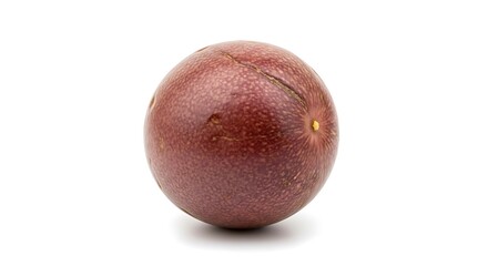 Whole Passion Fruit Isolated on White Background
