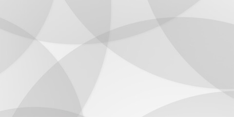 Abstract background with white  and gray  abstract geometric background with soft light white paper circles in design . Digital technology wallpaper used in the corporate in design.