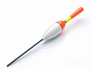 fishing tackle on white background