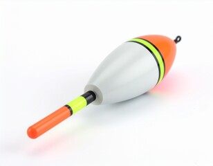 fishing tackle on white background