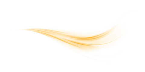 Vector PNG white abstract background with yellow gold glow, blurred light lines, waves. Bright sparkling speed line for futuristic design and banner. Energy flow tunnel.