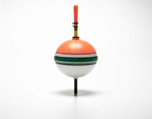 fishing tackle on white background