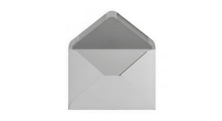 Open envelope isolated on transparent background isolated on white background