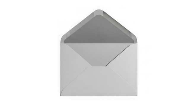 Open envelope isolated on transparent background isolated on white background - Powered by Adobe