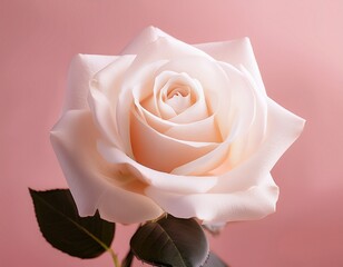 elegant white rose on soft pink background flower photography nature close up serenity