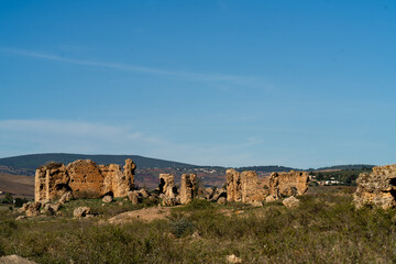The archaeological site of Chemtou in Tunisia is known for its ancient marble quarries and Roman remains, illustrating the region&rsquo;s importance as a major source of high-quality stone in antiquity.