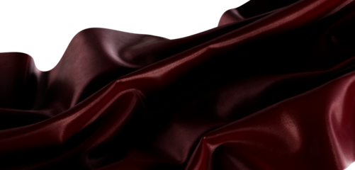 Close-up of elegant red fabric with light reflections and smooth texture. Suitable for backgrounds, design projects, and