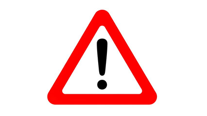 Warning sign with exclamation mark