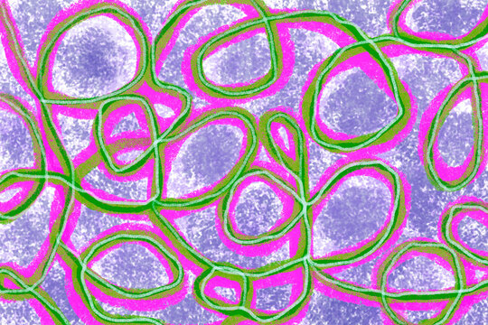 Colorful abstract pattern with dynamic waves