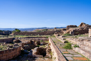 The archaeological site of Chemtou in Tunisia is known for its ancient marble quarries and Roman remains, illustrating the region&rsquo;s importance as a major source of high-quality stone in antiquity.