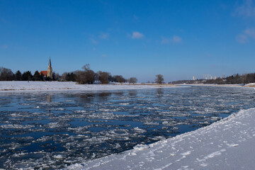 Elbe im Winter