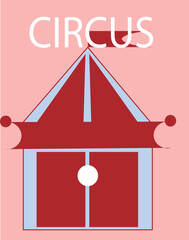 
Bright, colorful, cute circus-themed designs