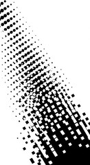 Abstract Black and White Pattern of Dots and Squares Forming a Dynamic Design Element