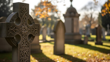 emetery grave stone cross old graveyard death