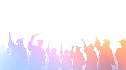 A group of students, dressed in graduation gowns and wearing graduation caps, celebrated their academic achievements.