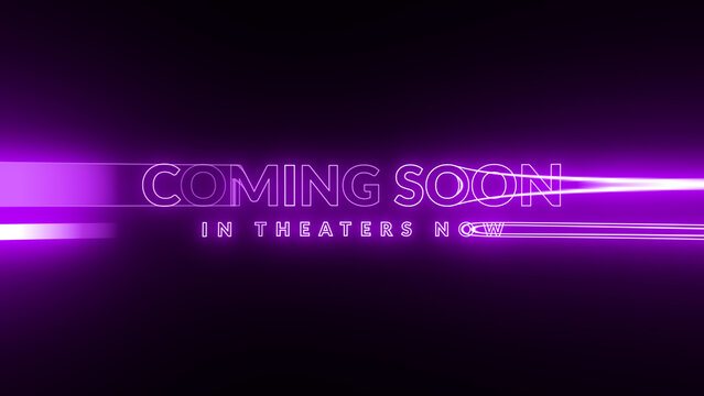 Neon Light Rays Title 6