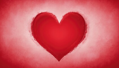 Red heart shape cutout on textured red background