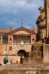 Porta San Pietro (St Peter's Gate) erected in 1565, one of the main entrace in Lucca ancient city walls