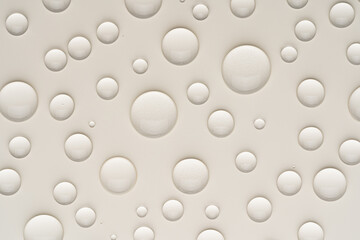 Gel drops on smooth surface for cosmetic use