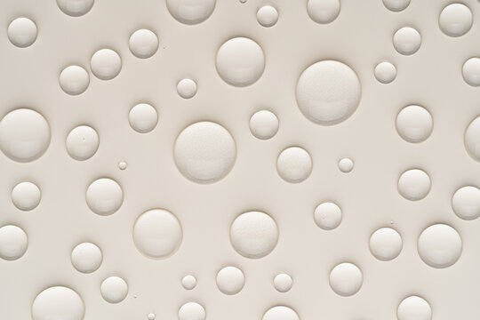 Gel drops on smooth surface for cosmetic use