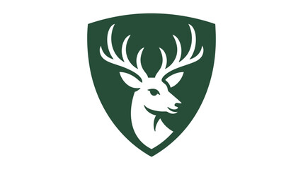 Shield with deer head