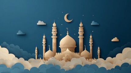 Eid Mubarak Design Background. abstract Vector Illustration for greetings card, poster and banner.