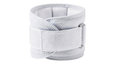 Soft wrist brace on white background emphasizing lightweight fabric and adjustable straps designed for soothing relief through the night.