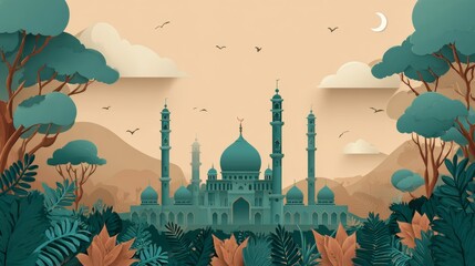 Eid Mubarak Design Background. abstract Vector Illustration for greetings card, poster and banner.