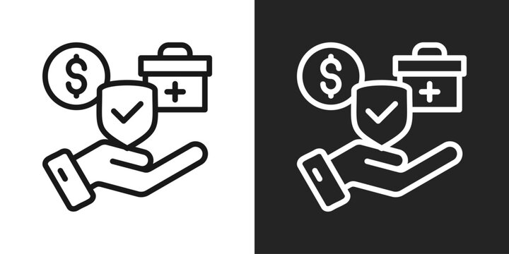 incentive Icon In Black And White Line Style