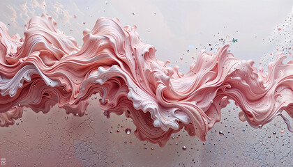 pink liquid splash