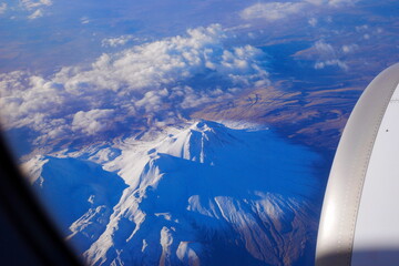 Turkey with the height of the plane. Landscapes of Turkey from the porthole