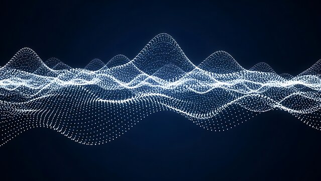 Abstract Sound Wave Design - Powered by Adobe