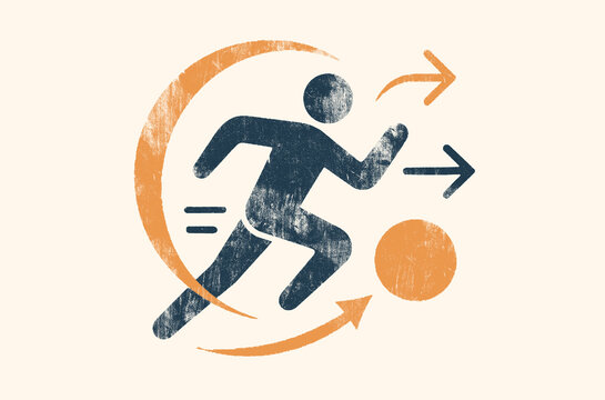 Abstract representation of movement and progress