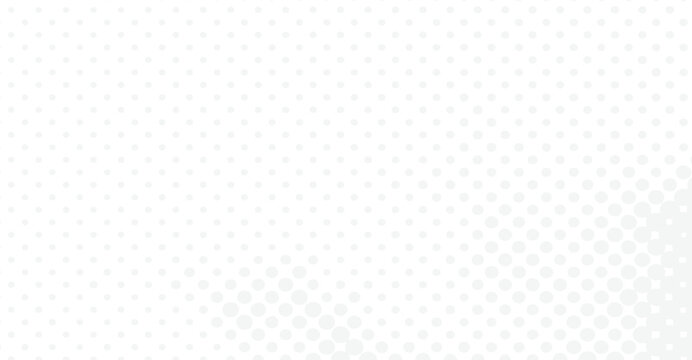 Subtle light gray halftone dot pattern creating a smooth gradient effect for a modern abstract background design