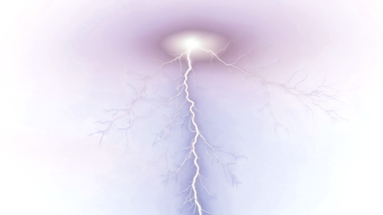 Electric lightning illuminates stormy weather conditions dramatically outdoors