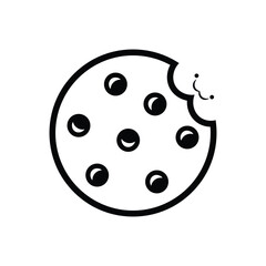 Obraz premium Cookie isolated on white background