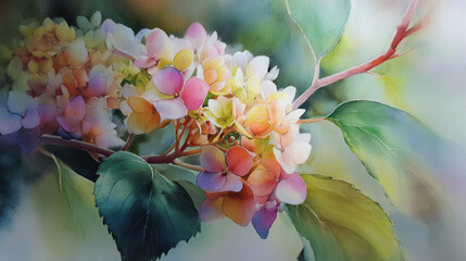 wedding invitation card background vector. Minimal hand painted watercolor botanical flowers texture template background. Design for wedding, vip cover, poster, rsvp moderncard.Valentine's Day