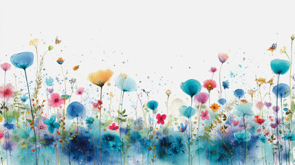 wedding invitation card background vector. Minimal hand painted watercolor botanical flowers texture template background. Design for wedding, vip cover, poster, rsvp moderncard.Valentine's Day