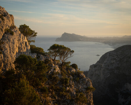 a view to Benidorm from Calp