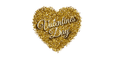 Celebrate valentine's day with sparkling style isolated on transparent background