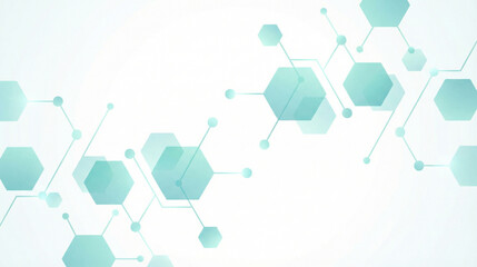 Molecular Network: Abstract illustration of interconnected hexagonal shapes, representing the complex network found in scientific structures.