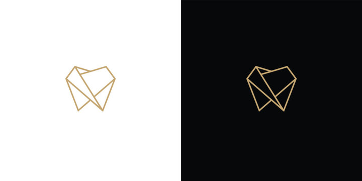 Elegant dental logo design inspiration