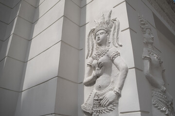 Angle Sculpture in Wat Ratchabophit, is a Buddhist temple in Bangkok Thailand