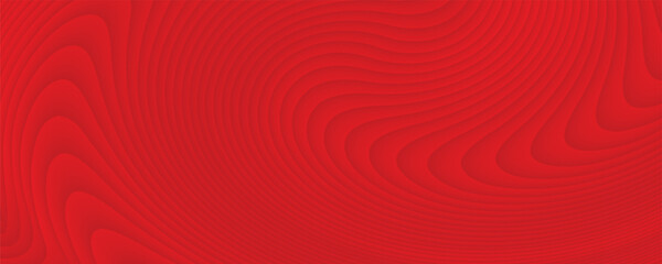 Red Wave Lines Pattern Background. Technology Banner. Vector Illustration. Abstract Business Wallpaper