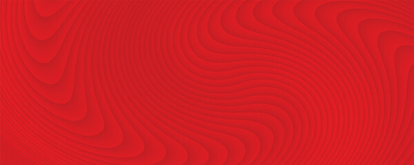 Red Wave Lines Pattern Background. Technology Banner. Vector Illustration. Abstract Business Wallpaper