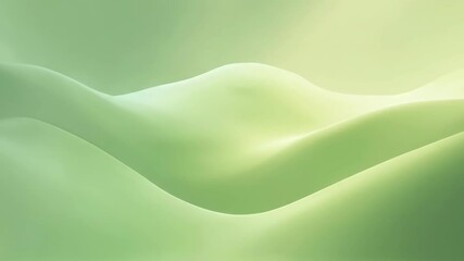 Abstract green waves movement. Graphic resources for St Patrick day. Smooth digital animation.