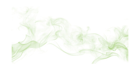 Obraz premium Vibrant lime green smoke flowing gracefully on a dark black background abstract vapor mysterious mist glowing gas