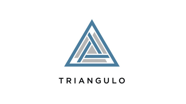 Triangulo Logo Design with Multiple Triangles.